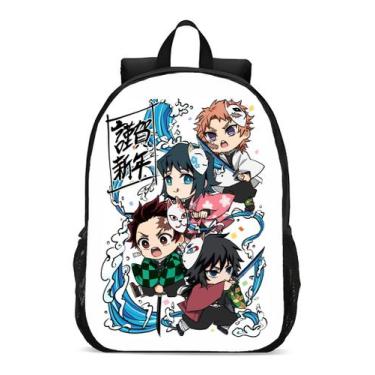 Imagem de Mochila Escolar Infanto Juvenil Anime Demon Slayer Nezuko Kimetsu No Y