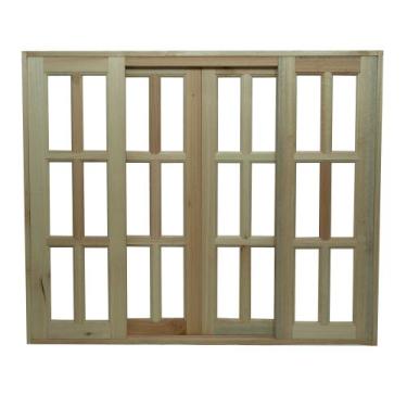 Imagem de Janela Vitro de Correr Quadriculada 100x120 cx 13 - vanin portas e jan