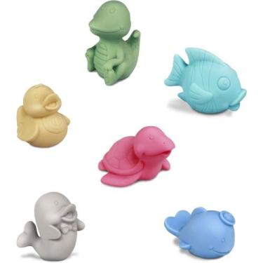 Imagem de Brinquedo para Bebê Coleção Bichinhos 8,5CM - Caixa com 06 Unidades - 