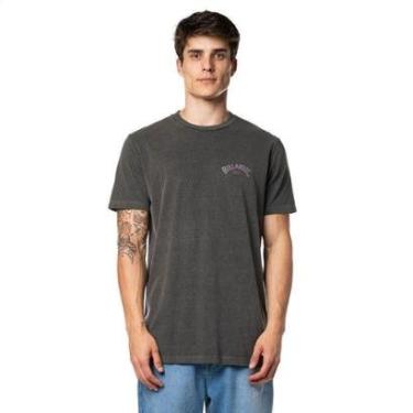 Imagem de Camiseta Billabong Manga Curta Stacked Arch Masculina-Masculino