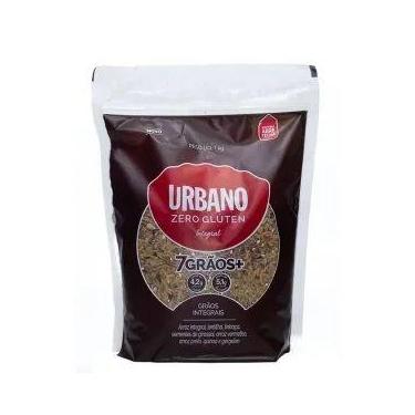 Imagem de Arroz Integral Ou 7 Grãos+ URBANO 1kg Kit Com 2 pacotes - Arroz 7 Grão