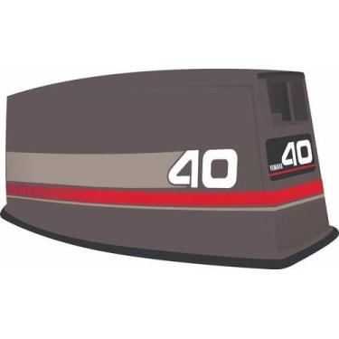 Imagem de Kit Adesivo Faixa Motor De Popa Yamaha Hp 40 93 A 97 - SPTS