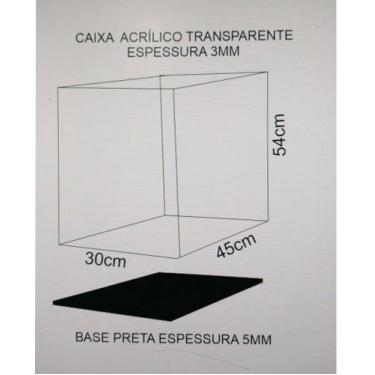 Imagem de Caixa para boneca em acrilico cristal - Monplás