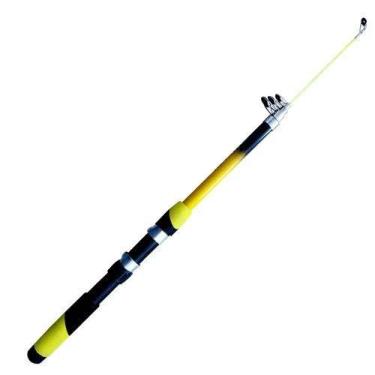 Imagem de Vara Telescopica Retratil Para Molinete 1,70 Mts - sm pesca, Amarelo