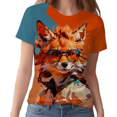 Imagem de Camisa Camiseta Color Animais Óculos Raposa Moderna 4 - Enjoy Shop, IN