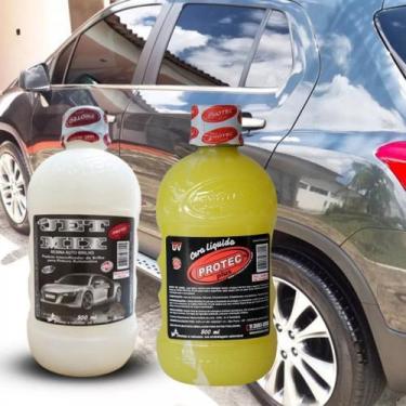 Imagem de Kit Estética Automotiva Carro Resina Espelhamento Cera 1 Lt - Protec
