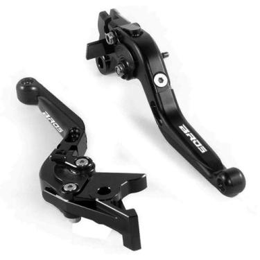 Imagem de Manete Esportivo Extensível Nxr 125 150 160 Laser Bros moto - NoBrand,