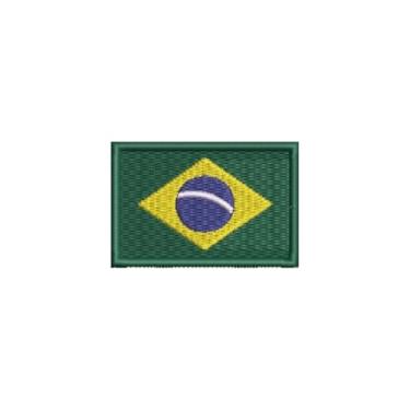 Imagem de BP0405-015 Bandeira Brasil Patch Bordado 5,7×3,8cm (D-Arquivo Matriz para bordar.)