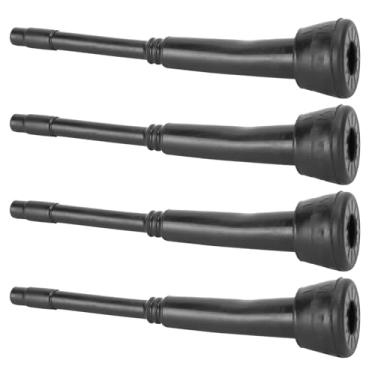 Imagem de Forros para Máquina de Ordenha, 4 Unidades, Preto, Forro de Ordenha, Substituição, Borracha Macia, Copo de Teta, Forros para Ordenhador de Cabra