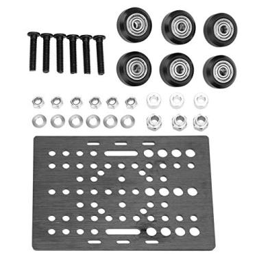 Imagem de Placa de Pórtico para Construção de Slides, Conjunto Bea Pully Adequado para Atuadores Opennbuilds Tipo V Nema L 20-80mm Peça Pode Ser Personalizada Em Configurações para e Com