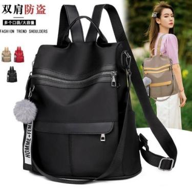 Imagem de Bolsa Mochila Feminina Antifurto Impermeável com alça de Ombro - wala 