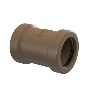 Imagem de Luva marrom de correr 50mm tigre c/aneis - Tigre tubos e conexões