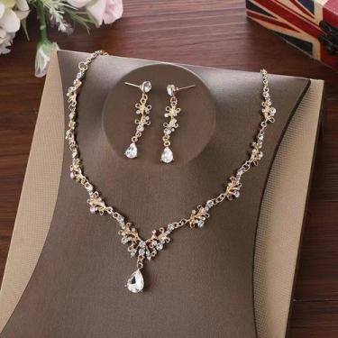 Imagem de Conjunto de Colar e Brincos para Noivas Debutantes Madrinhas - LM, Dou