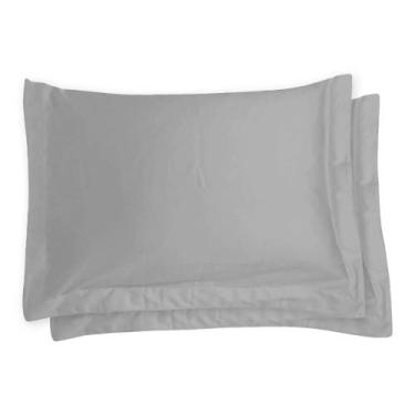 Imagem de Kit com 2 Fronhas 300 fios em Algodão Satinee - Kacyumara, SILVER