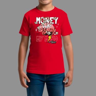 Imagem de Camisetas Infatil Streetwear Casual Gola Redonda Money Celeb - RodLiwe