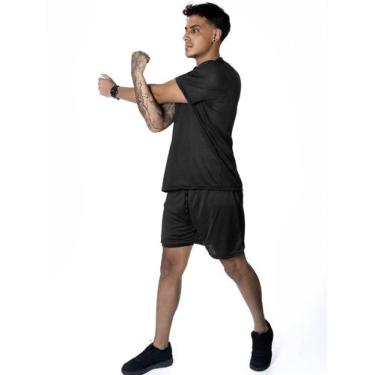 Imagem de Conjunto Fit Masculino Academia Masculina Camiseta Manga Curta Short d