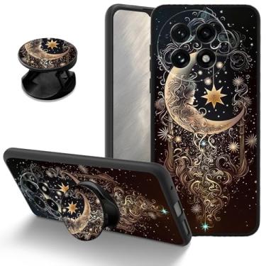 Imagem de AIRWEE Capa de telefone TPU macia para Oneplus 13 5G, capa protetora fina com suporte, proteção contra quedas, absorção de choque, capa compatível com carregamento sem fio para Oneplus 13, Moon Girl