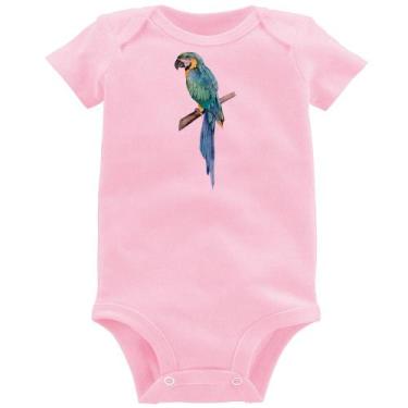 Imagem de Body Bebê Arara Azul - Foca na Moda, Rosa bebê, G