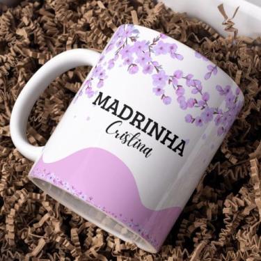 Imagem de Caneca Personalizada de Porcelana Presente Madrinha Padrinho - Castelo