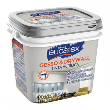 Imagem de Tinta Eucatex P/Gesso/Drywall Branco Galao 3,6 Litros, Branco