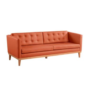 Imagem de Sofá 3 Lugares Expert Revestimento Sintético Terracota