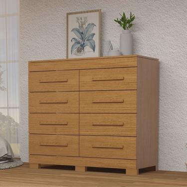 Imagem de Cômoda 8 Gavetas 100% Mdf Lantana Espresso Móveis