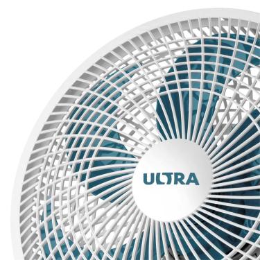 Imagem de Ventilador de Mesa com 6 Pás 50w 110v Ultra 30cm Branco E Azul