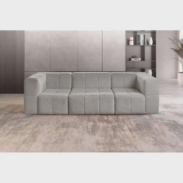 Imagem de Sofá Modular Box 3 Lugares Bouclé