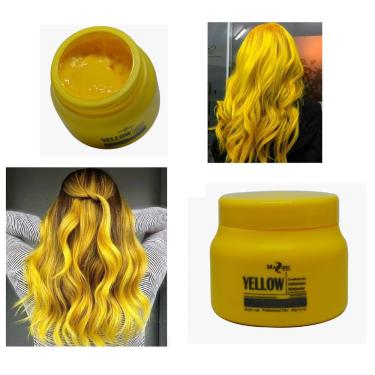 Imagem de Tonalizante Amarelo Yellow Pinta Cabelo Sem Amônia 250g Mai