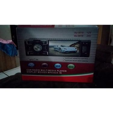 Imagem de Radio Automotivo Central Multimidia 1 din 4.1 polegadas HD 4 x 60w sd bluetooth USB aux. 12V 4012B