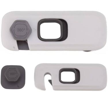 Imagem de Trava de Segurança Geladeira Gaveta Kit 2 unidades Protege Bebe Criança Armario Fechadura Multiuso Resistente Evita Acidente