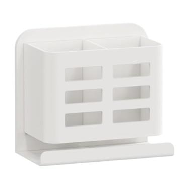 Imagem de Ioensy Porta -escova de escova de parede montada barrancista para escova de dentes de chuveiro e creque de dente para o cravo para dormitório para o, Branco