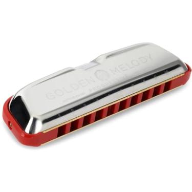 Imagem de Hohner Gaita progressiva melodia dourada, chave de G (M544BX-G)