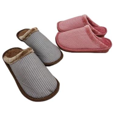 Imagem de Pantufa Tradicional Chinelo Sapatilha Antiderrapante Super Quentinha Adulto Unissex Feminina Masculina Inverno (MARROM, BR, Adulto, Numérico, 37)