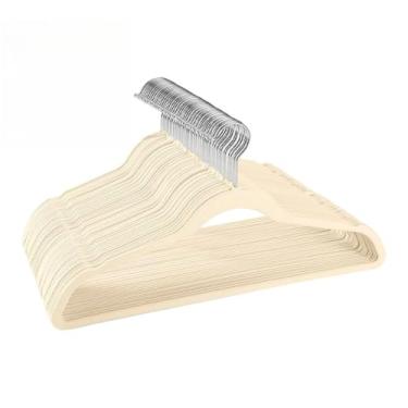 Imagem de Kit Cabides Veludo Para Roupas Adulto 50 Unidades Fino Resistente