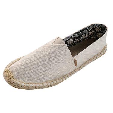 Imagem de Alexis Leroy Espadrilles femininos lisos originais e casuais, Bege, 9-9.5