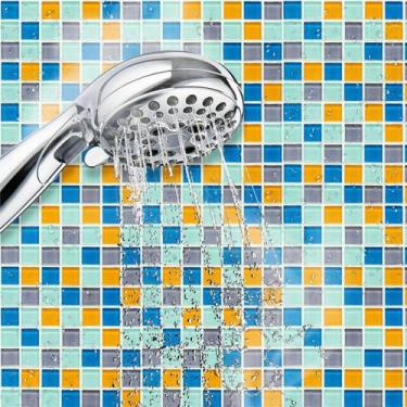 Imagem de Revestimento de Azulejo Pastilhas de Vidro Coloridas 300 - Inove Papéi