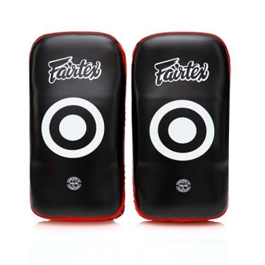 Imagem de Almofadas curvadas Fairtex MMA Muay Thai para socos, bloqueios, chutes, socos de mão e rebatidas | Luvas de boxe leves e absorventes de choque | Preenchimento extra para sparring