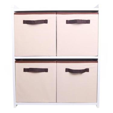 Imagem de Estante para brinquedo com prateleiras e cx 28x30x28 - OrganiBox