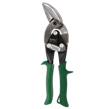 Imagem de Midwest Tool & Cutlery Aviation Snip - Tesoura de corte de lata deslocada com lâmina forjada e punhos confortáveis KUSH'N-POWER - MWT-6510R, corte deslocado