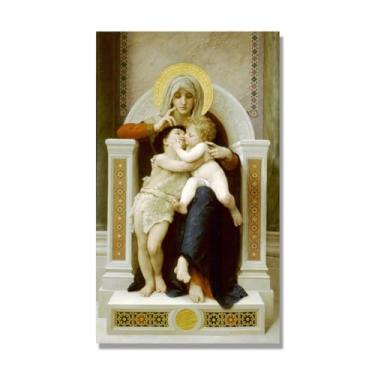 Imagem de NHLDZYH William Adolphe Bouguereau Impressões artísticas - Pintura de retrato - (sem título) - Pôster temático de mitologia grega - Pôster de decoração de parede vintage. Tela somente 60 x 102 cm