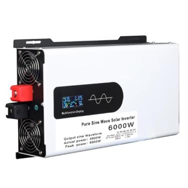 Imagem de 3000W DC 12V 24V 48V a 110V Conversor CA de 220V 50/60Hz inversor de potência de onda senoidal pura (potência de pico 6000W) com exibição LCD/2 AC Sockets Split Inverter Inverter,48V TO 110V