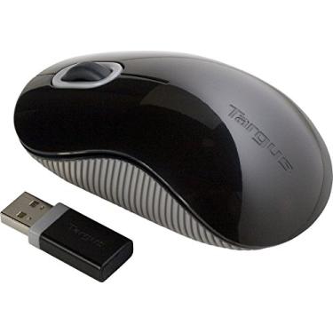 Imagem de Targus Mouse sem fio com tecnologia Blue Trace para rastreamento, inclui receptor micro USB e 2 baterias, preto e cinza (AMW50US)