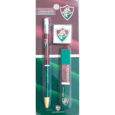 Imagem de Kit Lapiseira 2.0mm e cx 06 Grafites + 01 Borracha Fluminense Oficial 