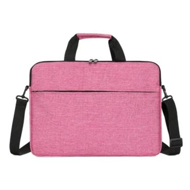 Imagem de Capa para laptop, bolsa para notebook de 15,6 polegadas, à prova d'água, bolsa de ombro para transporte de mão, cinza, Rosa, Rosy