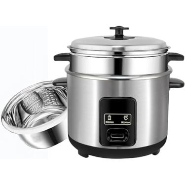 Imagem de Panela de arroz (2-6L) 304 Ponte interno de aço inoxidável, isolamento inteligente, fabricar arroz e vapor e vegeta