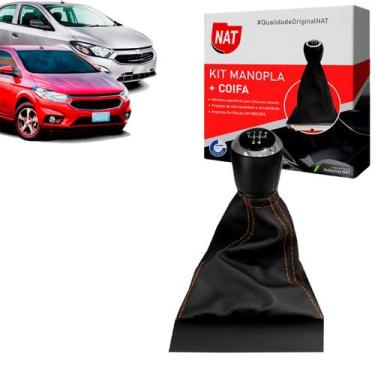 Imagem de Manopla + Coifa Chevrolet Onix E Prisma 2013 Até 2019 - 5M - Nat, Lara