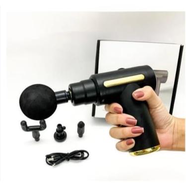 Imagem de Massageador Elétrico Profissional Muscular Pistola Portátil Original Massagem (preto)