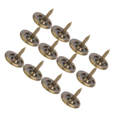 Imagem de Prego de 100pcs, Chapinha de Cabeça Cana de Cabeça Plana Redonda Redonda de Estofamento Antigo Unhas Peças de Mobília Pregos Pinos Grandes Tachas de Variedade de Variedades Acessórios Decorativos de
