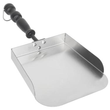 Imagem de Espátula para chapa de aço inoxidável, ferramenta de grelha de hambúrguer resistente para fritar, grelha de topo plano, acessórios de espátula de pá de alimentos fritos